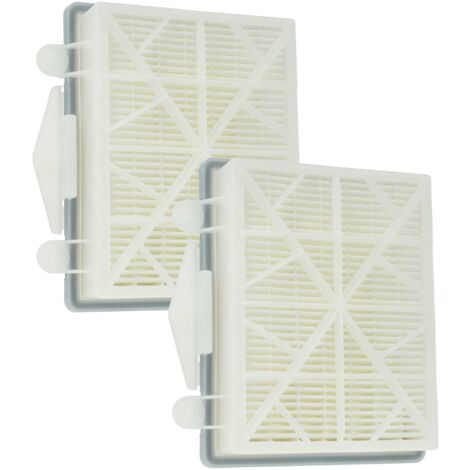 vhbw 2x filtro sostituisce Kärcher EAN 4054278615905, 6.414-760.0, 2.889-286.0 per aspirapolvere - filtro HEPA nero / bianco