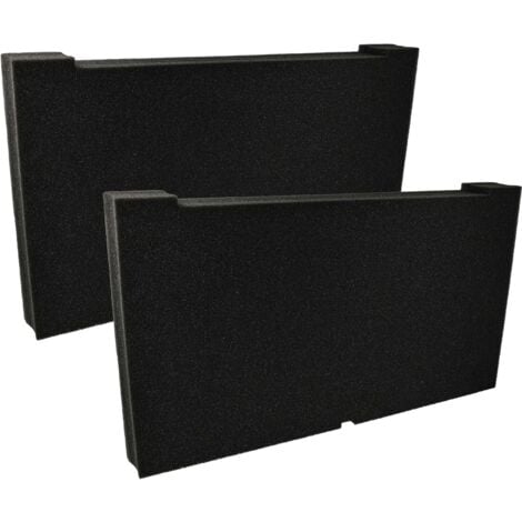 Vhbw Insert En Mousse Compatible Avec Bosch L-Boxx 102 Coffre à Outils - Mousse Pré-perforée, Noir