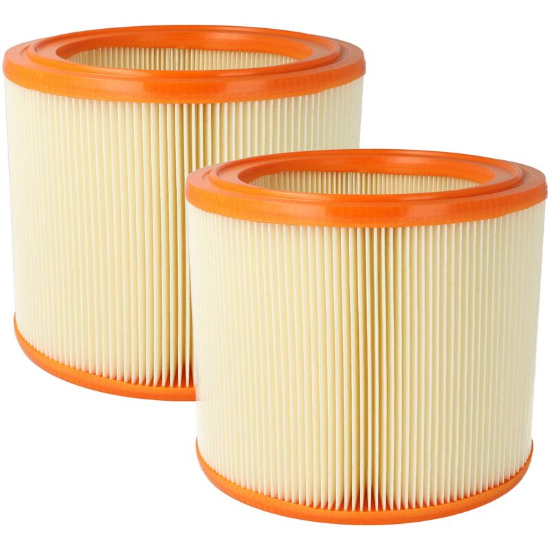 2x Lamellar Filter compatible with Nilfisk B00B71XO68 Handheld Vacuum Cleaner - Vhbw