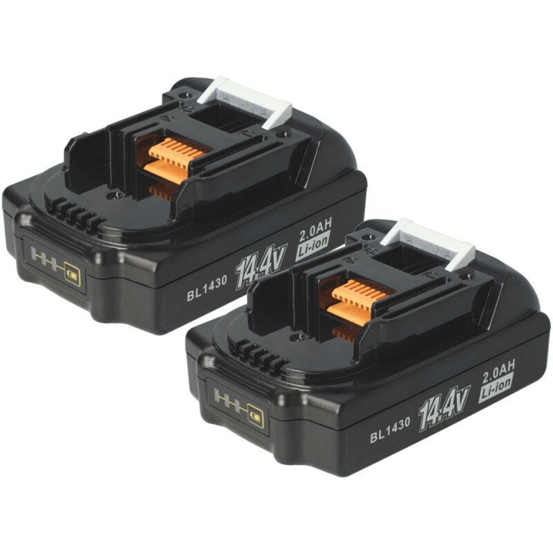 

2x Li-Ion batería 2000mAh (14.4V) para herramienta eléctrica powertools tools Makita BDF440, BDF440SFE, BDF440Z, BDF441, BDF441RFE, BDF441SFE - Vhbw