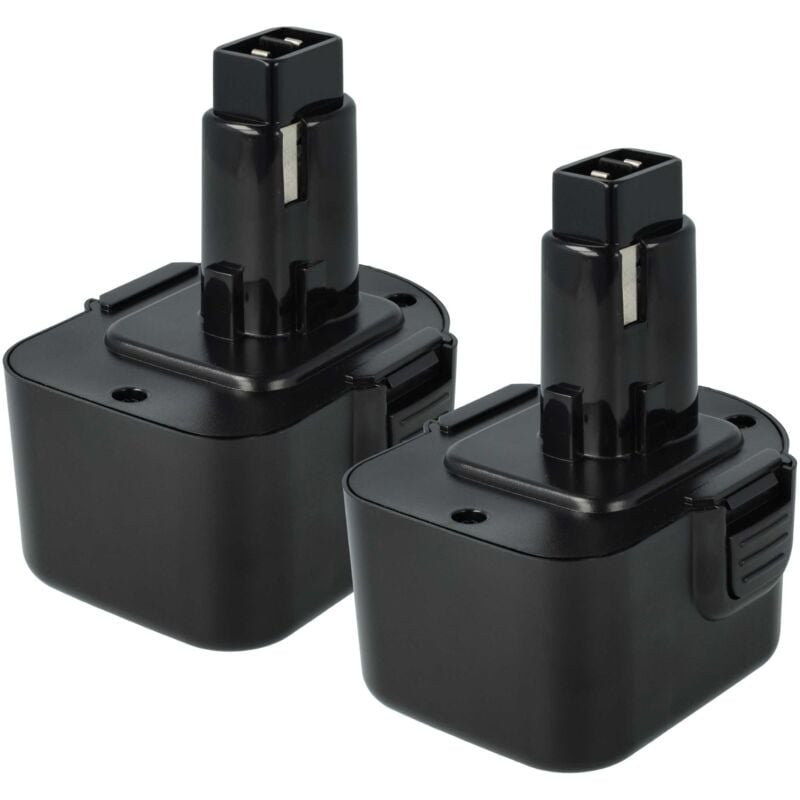 

2x Batería recargable compatible con Dewalt DW953KV-2, DW953RFK2, DW965, DW965K, DW965K-2, DW968K-2 herramientas eléctricas (3000 mAh NiMH 12 V)