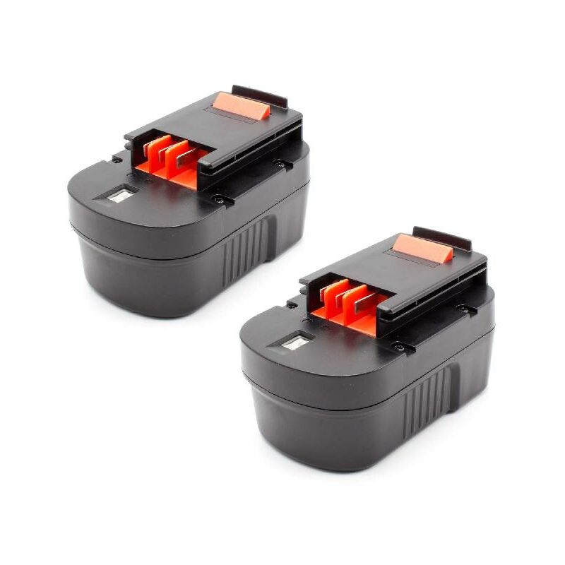 

2x NiMH batería 1500mAh (14.4V) para herramienta eléctrica powertools tools Black & Decker FS1402D, FS14PS, FS14PSK, HP142K, HP142KD - Vhbw