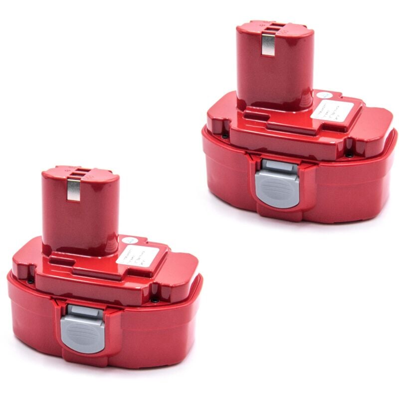

2x NiMH batería 2000mAh (18V) para herramienta eléctrica powertools tools Makita JR180DWAE, JR180DWB, JR180DWBE, JR180DWD, JR180DWDE, LS711D - Vhbw