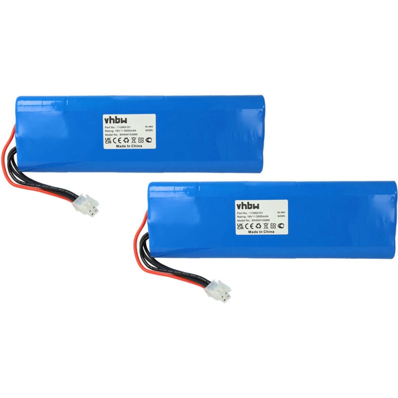 

2x NiMH batería 3000mAh (18V) para cortacésped robot cortacésped Gardena Robotic R160, Husqvarna Automower 210AC como 535120901 - Vhbw