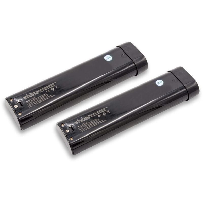 

2x NiMH Batería 3000mAh (9.6V) para su herramienta electrónica Makita UM1690D, UM1691D por 191681-2 - Vhbw