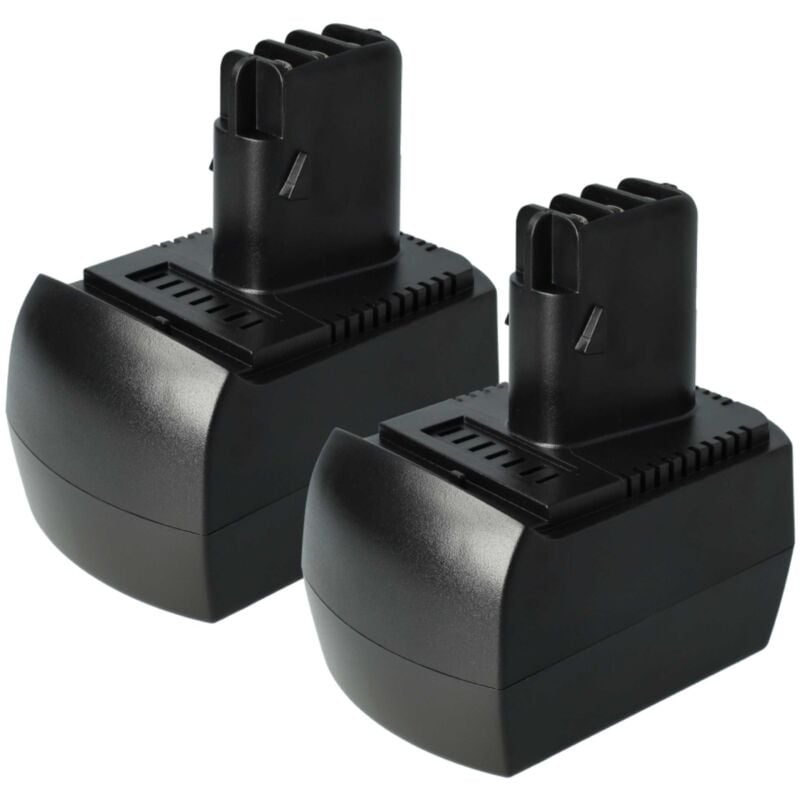 vhbw 2x NiMH batterie 1500mAh (12V) pour outil électrique outil Metabo BS 12 SP, BSZ 12, BSZ 12 Impuls, BSZ 12 Premium, BZ 12 SP, SSP 12, ULA9.6-18