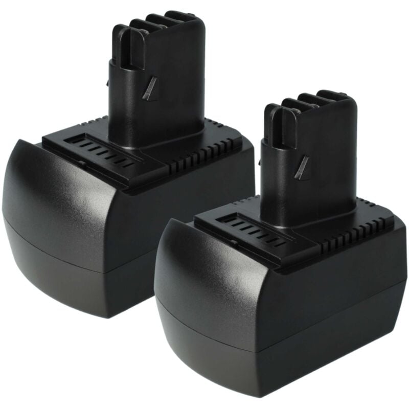 2x NiMH batterie 1500mAh (12V) pour outil électrique outil Powertools Tools comme Metabo 6.25473 - Vhbw