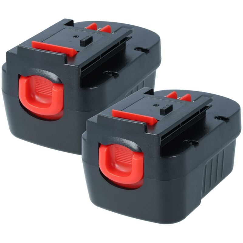 2x Batterie compatible avec Black & Decker KC2002F, KC2002FK, HPS1440, R143F2 Radio, NM14, PS142K outil électrique (1500 mAh, NiMH, 14,4 v) - Vhbw