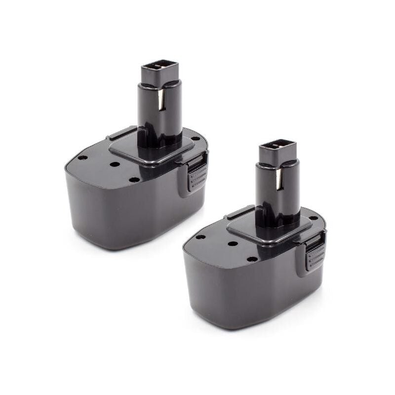 2x Batteries remplacement pour Dewalt DC9091, DE9038, DE9091, DE9092, DE9094, DE9502, DW9094 pour outil électrique (1500 mAh, NiMH, 14,4 v) - Vhbw