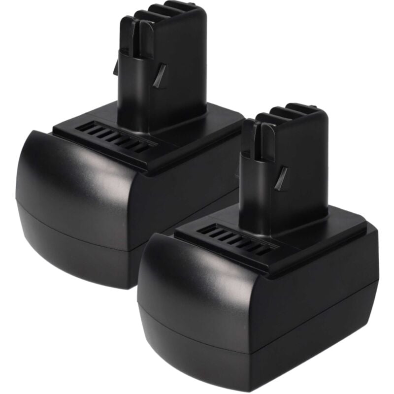 2x Batteries compatible avec Metabo SB9.6, SBP9.6, BZ9.6SP, BZ9.6SP Impuls, KSA9.6, BZ9.6 Impuls outil électrique (1500 mAh, NiMH, 9,6 v) - Vhbw