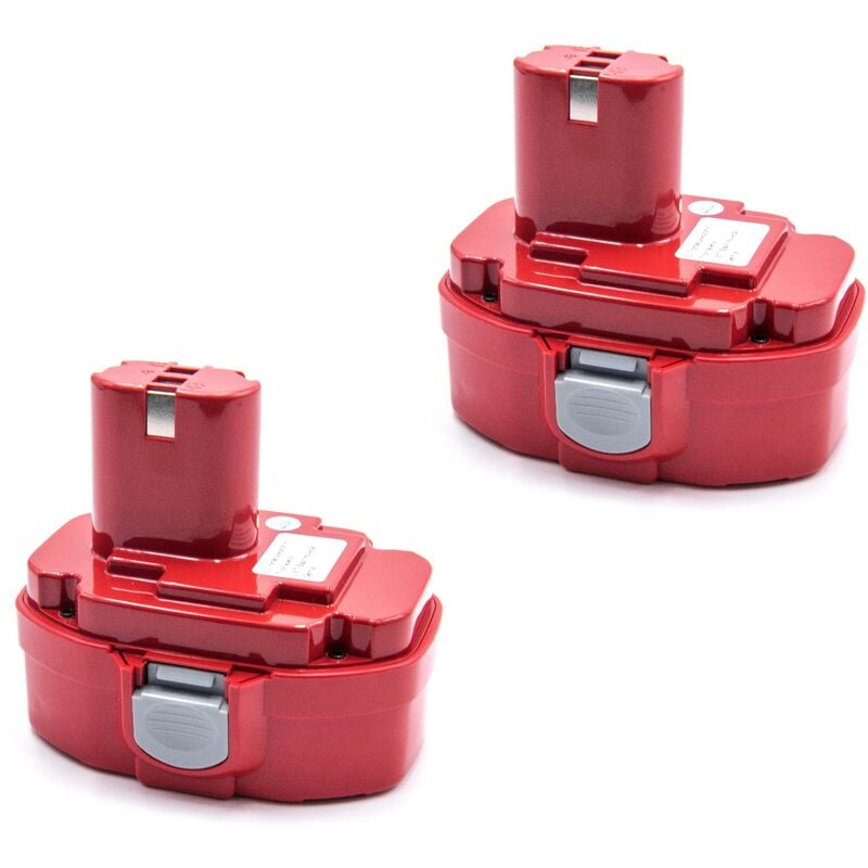 2x Batterie compatible avec Makita 8390DWAE, 8443DWAE, 8443D, 8443DWFE, 8443DWDE, 8444DWFE, 8444DWDE outil électrique (2000 mAh, NiMH, 18 v) - Vhbw
