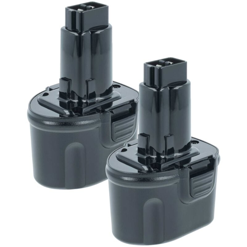 2x Batteries compatible avec DeWalt DW920, DW920K, DW920K-2, DW920K2, DW925, DW925K, DW925K-2 outil électrique (2000 mAh, NiMH, 7,2 v) - Vhbw