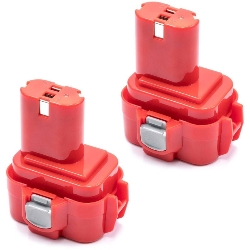 2x Batterie remplacement pour Makita 9101A, 9100A, 9102, 9101, 9102A pour outil électrique (3000 mAh, NiMH, 9,6 v) - Vhbw