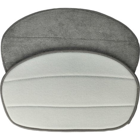 vhbw 2x panno sostituisce Leifheit 11911 per scopa a vapore - microfibra, grigio