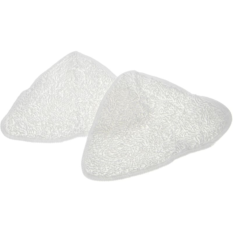 

2x paño limpieza compatible con Vileda Steam limpiador a vapor, mopa a vapor -microfibra, blanco - Vhbw