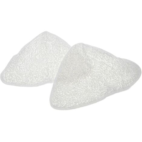 vhbw 2x paño limpieza reemplaza Vileda 146576 para limpiador a vapor, mopa a vapor - microfibra, blanco