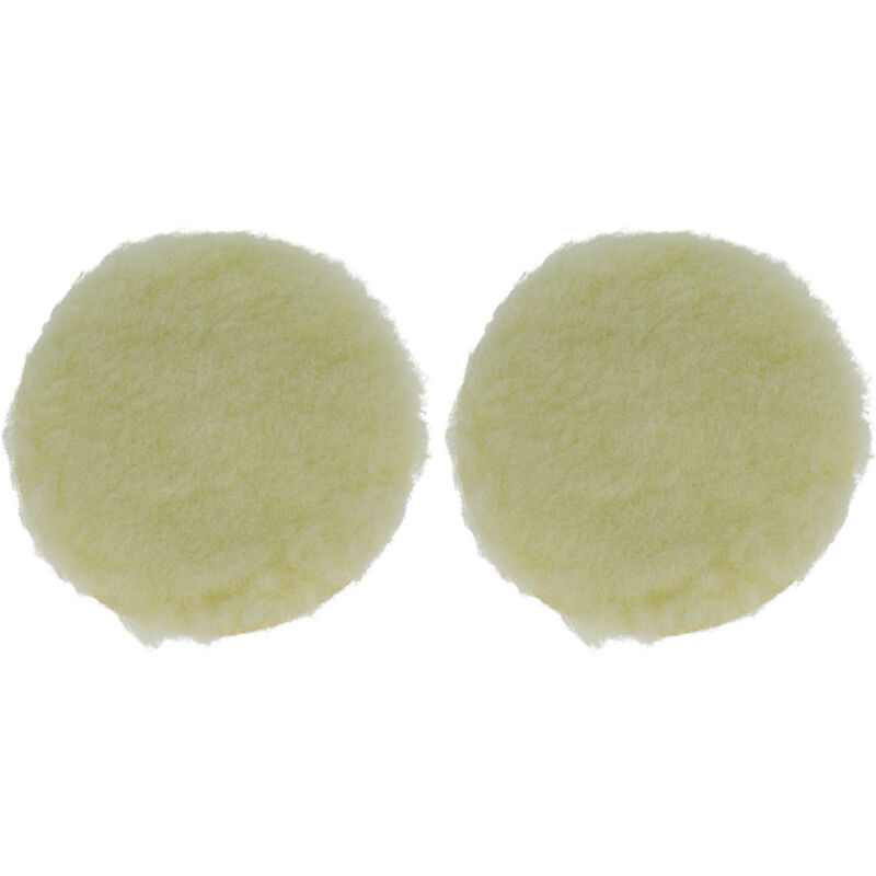 2x Polishing Pad compatible with Milwaukee M18 BOS125 Eccentric & Orbital Sanders - 12.5 cm Working Diameter, 16 g beige - Vhbw