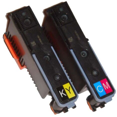 vhbw 2x Printhead compatible with HP Officejet Pro L7780, L7800, L7830, L7880 Printer - black/cyan/magenta/yellow