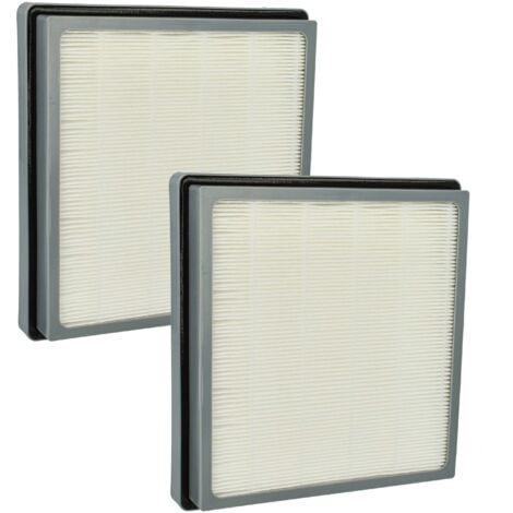 vhbw 2x Replacement Filter compatible with Nilfisk CDB 3040, CDB 3025, CDB 3020, CDB 3000, Business+ Vacuum Cleaner - Exhaust Filter Grey White
