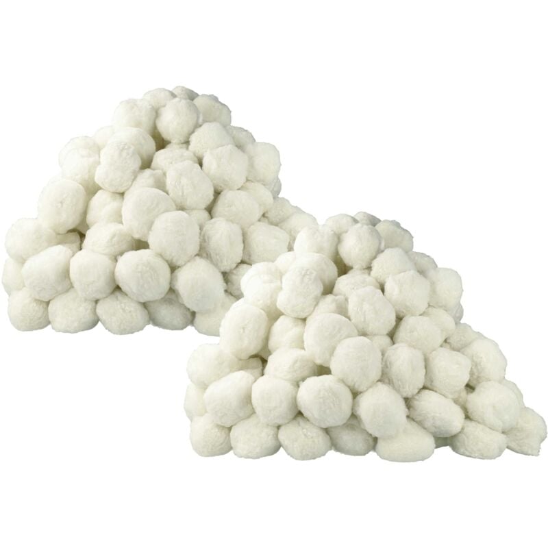 2x Sac de balles 1000 g compatible avec Intex filtre à pisine, filtre à sable - 50 mm - Vhbw