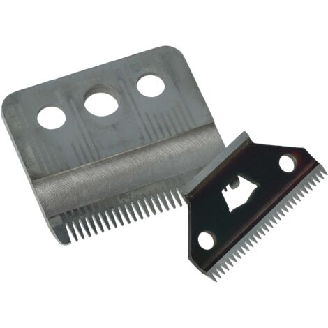 vhbw 2x Schneidsatz (1x großes Messer, 1x Präzisions-Schneidmesser) kompatibel mit Grundig Typ 4355, Typ 4355 ME, Typ 4345 Haarschneidemaschine
