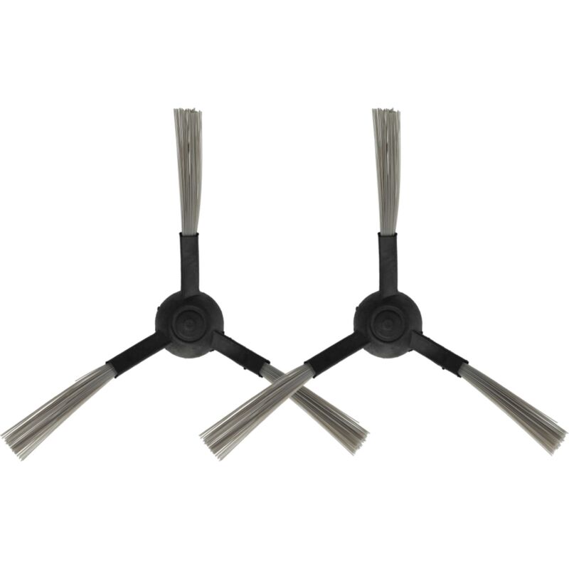 Vhbw - 2x Side Brush compatible with Proscenic M7 Robot Vacuum Cleaner - Brush Set, Left/Right, black
