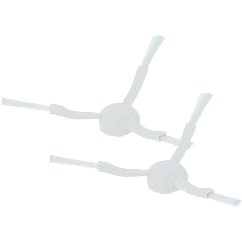 vhbw 2x Side Brush compatible with Xiaomi Mijia 1C, STYTJ01ZHM Robot Vacuum Cleaner - Brush Set, white