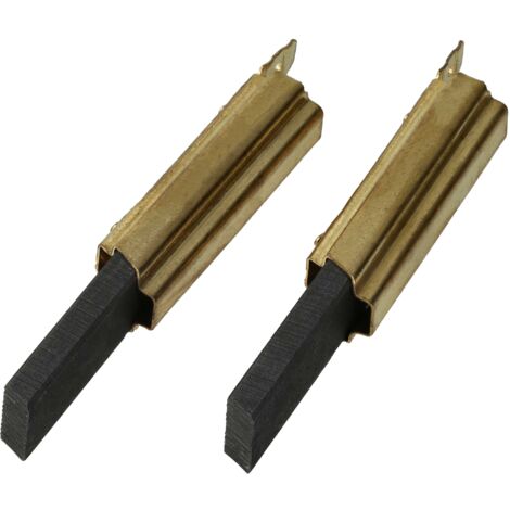vhbw 2x spazzola carbone compatibile con Candy 31005072, 31005071, 31005070, 31005037, 31004919, 31005077, 31005075, 31005074, 31005073 lavatrice