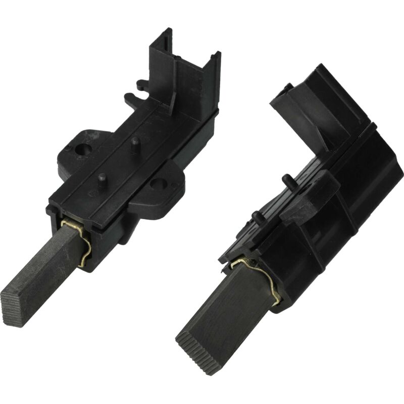 Image of vhbw 2x spazzola in carbone con base compatibile con Indesit WIL63 F036767, WIL62 F034507, WIL62X F030527, WIL63 F030528 lavatrice, nero