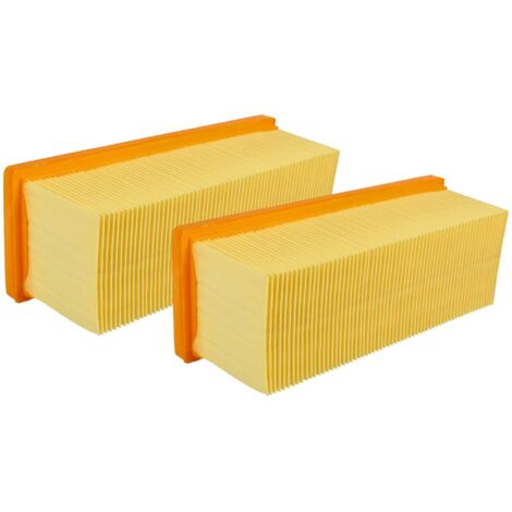 vhbw 2x Staubsaugerfilter kompatibel mit Kärcher 2501, 2501 TE, 2601, 2601 plus, 2701, 2701TE, 2801, 2801 plus, 3001, 3001 hot - Hauptfilter