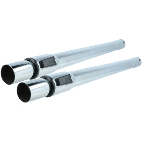 vhbw 2x Staubsaugerohr kompatibel mit Hilti Staubsauger - 35 mm Anschluss, 60 - 97 cm lang Schwarz Silber