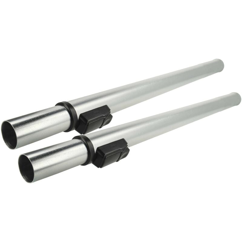 2x Tube d'aspirateur compatible avec Electrolux uz 920, uz 921 aspirateur - raccord 32 mm, 60 - 94 cm, noir / argenté, aluminium / plastique - Vhbw