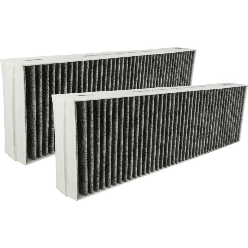 Vhbw - 2x Universal Activated Carbon Filter for various Extractor Hoods - 43 x 13 x 5 cm