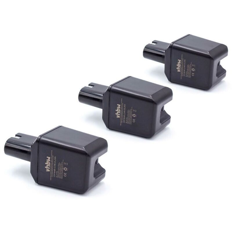 

3 x baterías NiMH 2100mAh (12V) para herramientas eléctricas Bosch serie GBM 1ª generación con batería 12 V como 2 607 335 180, 2 607 335 021 - Vhbw