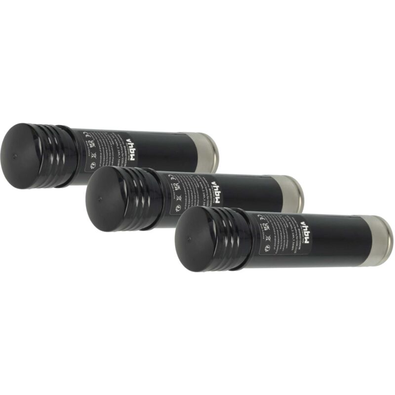 Vhbw - 3x batteria compatibile con Black & Decker Versapak VP1800-A T1, VP2000, VP215-A T1, VP230 attrezzi da lavoro (2100 mAh, NiMH, 3,6 v)