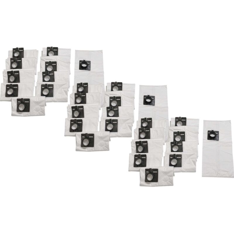 30 microfleece Dust Bags compatible with Festo / Festool ct 22, ct 22 e, ctl 22, ctl 33, ctl 33 le sg Vacuum Cleaner, White - Vhbw