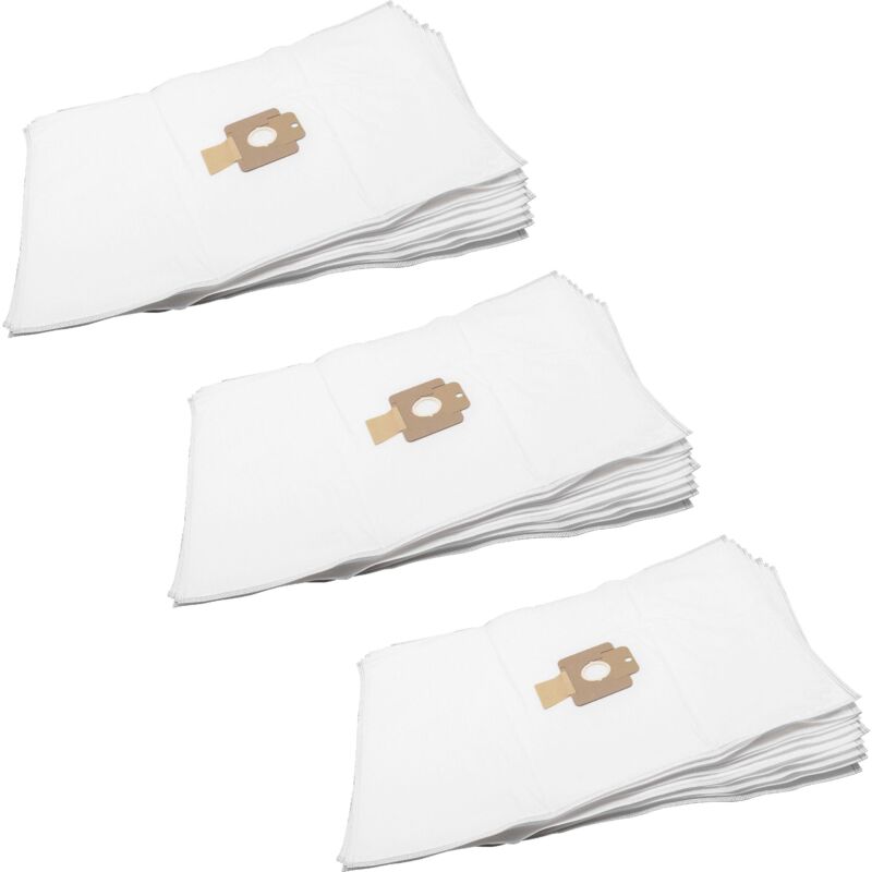 30x Vacuum Cleaner Bag compatible with Nilfisk Supreme 150, 100, lcd Vacuum Cleaner, 50 cm x 36 cm, White - Vhbw
