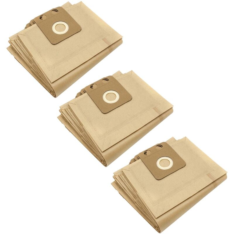 30 Paper Dust Bags Replacement for Nilfisk 1408618010, 5715492007653, 5715492012114, 82222900, 82222901, 82367810 for Vacuum Cleaner, brown - Vhbw