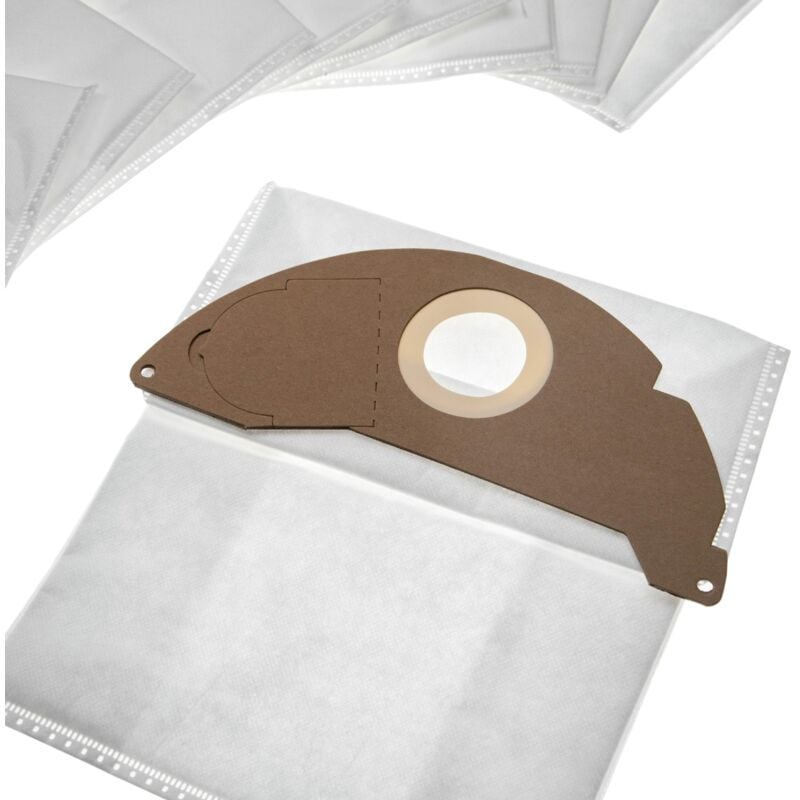 

30x bolsa compatible con Kärcher WD 2.000 - WD 2.499, WD 2.200, WD 2.210, WD 2.240, WD 2.250 aspiradora - vellón micro, 24,5cm x 23,5cm, blanco - Vhbw