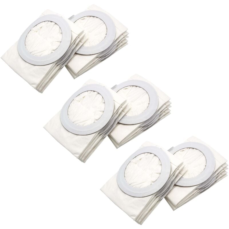 30x Sacs compatible avec Nilfisk Adgility 6X, Back Vac 6, Comfort Pak 6 aspirateur - papier blanc - Vhbw