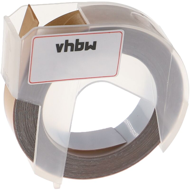 Vhbw - 3D Embossing Label Tape compatible with Dymo 1765, 1805, 1855, Jet, Junior, Mini Label Printer 9mm White on Gold