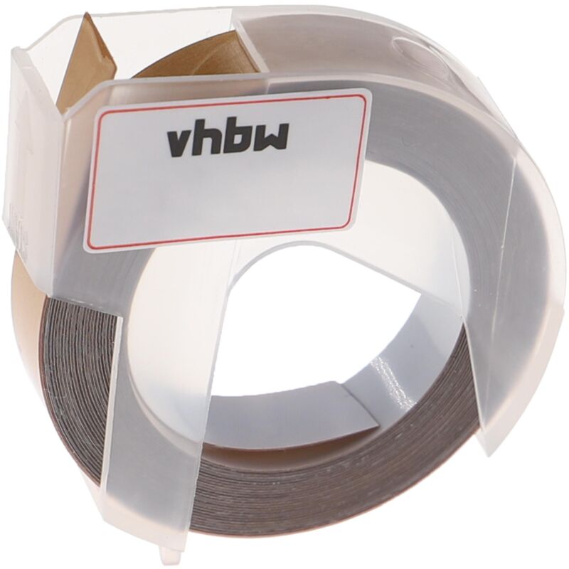 Vhbw - 3D Embossing Label Tape Replacement for Dymo 0898140 for Label Printer 9mm White on Gold