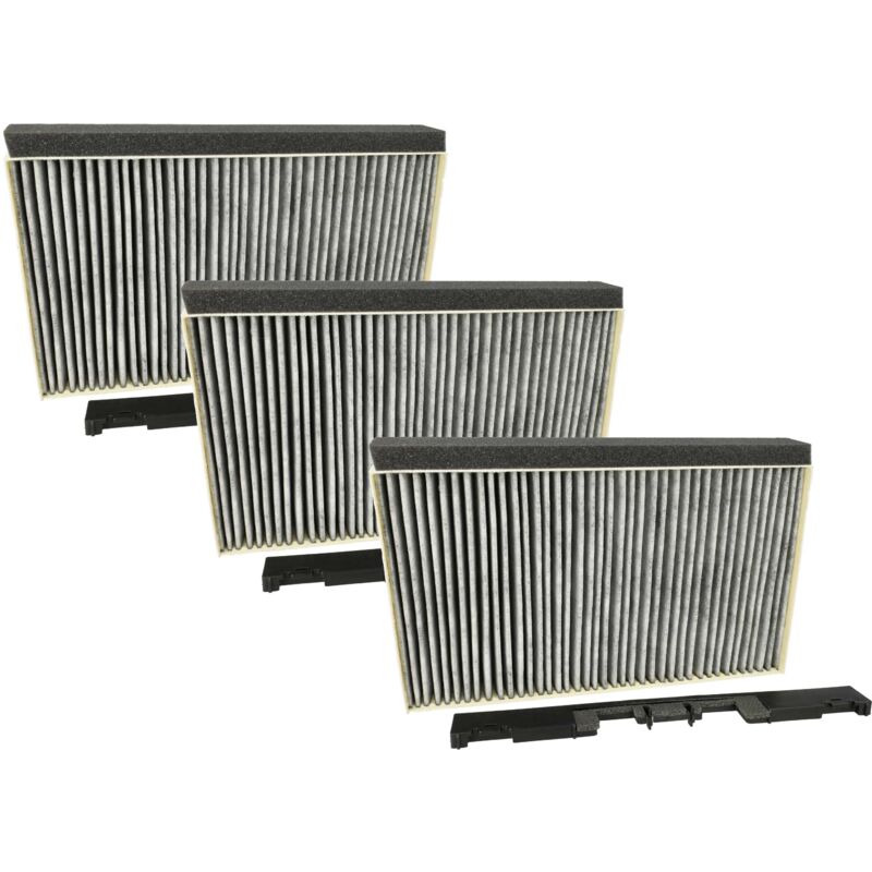 vhbw 3x Activated Carbon Filter compatible with Bosch DIB091E59/01, DIB091E59/02, DIB091E59/03, DIB091U52, DIB097A50/01 Extractor Hood