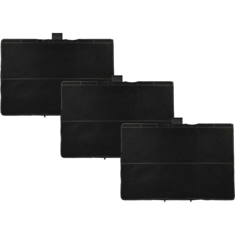 vhbw 3x Activated Carbon Filter compatible with Neff Z5102X1(00), Z5106X5/01, Z5102X1/01, Z5102X5/01 Extractor Hood - 31.5 x 21.5 x 2.3 cm