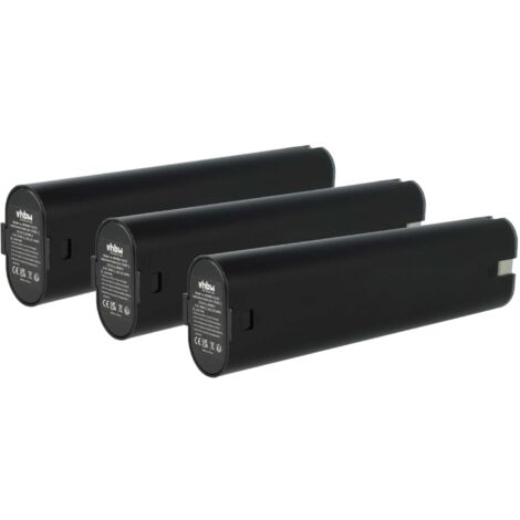 vhbw 3x Akku Ersatz für Makita 9001, 9000, 632007-4, 193890-9, 193889-4, 192533-0, 191681-2, 9002 für Werkzeug (2100 mAh, NiMH, 9,6 V)