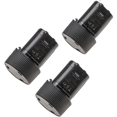 vhbw 3x Akku kompatibel mit Makita Strauchschere UH200, TD090DWE, TD090DWX, TD090, TD090D Werkzeug (1500 mAh, Li-Ion, 10,8 V)
