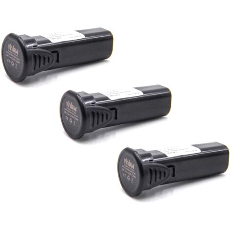vhbw 3x Akku kompatibel mit Panasonic EY7410LA1C, EY6220NQ, EY3610 LA1J, EY3610, EY7410LA2S Werkzeug (2000 mAh, Li-Ion, 3,6 V)