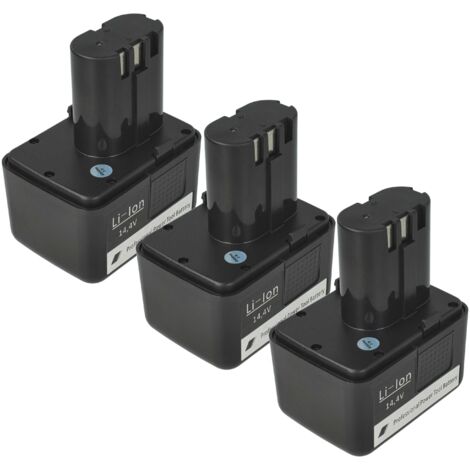 vhbw 3x Akku kompatibel mit Würth ANG 310, ANG 14 Werkzeug, Blindniet-Setzgerät (2000 mAh, Li-Ion, 14,4 V)