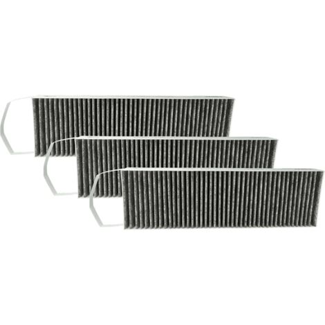 vhbw 3x Aktivkohlefilter kompatibel mit Bora S Pure, Pure, PUXU, M Pure, X Pure Dunstabzugshaube