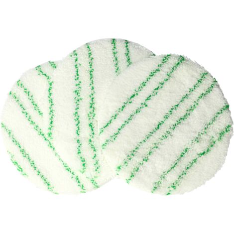 vhbw 3x almohadillas compatible con Kärcher FP 303 pulidora - Set de discos de pulir para laminado verde blanco